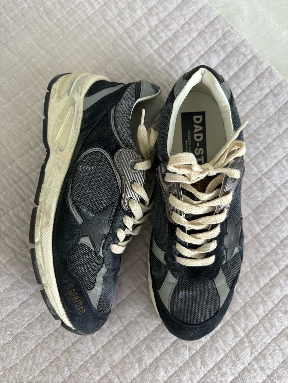 Navy Golden Goose Dad Star Sneaker